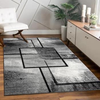 Moderno Grigio Tappeto 140x200 – Paco Home