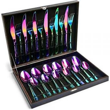 Tabletop Trio: Knife, Fork, Spoon, Teaspoon Set