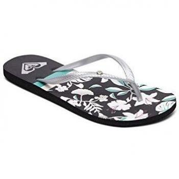 Roxy Bermuda Print, Sandales de Plage Femme, Multicolore (Noir/Bleu Bk B), 36 EU