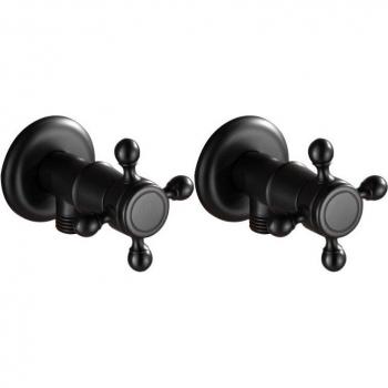 ZGRK Black Bronze Bathroom Angle Stop Valve 1/2 Male