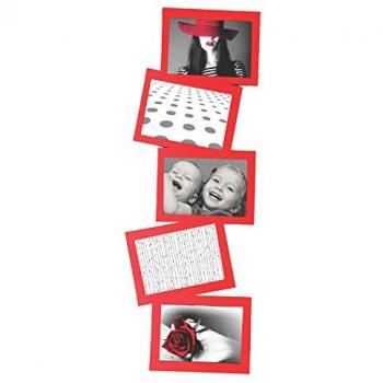 Cornice Foto Story 5 Scatti Rosso PVC
