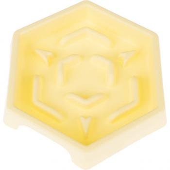 Bol TIAKI 450 ml Slow Feeder chien Hexagone Jaune