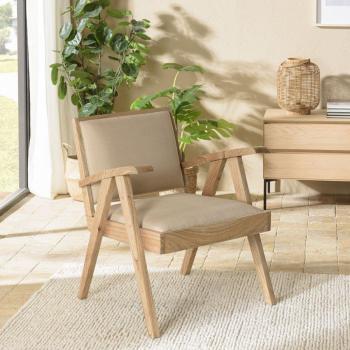 Mindi‑Dak by Macabane – Fauteuil Tissu Beige