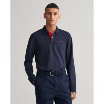 Blusa de Algodón Piqué Marino XXL – Estilo Casual