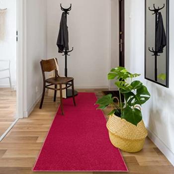 Eton 447 tapis de couloir couleur rose vif (100 × 330 cm)