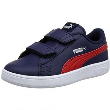 Puma Unisex-Kinder Sneaker Smash v2 L V PS, Blau