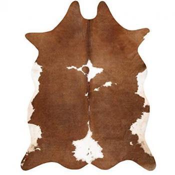 Marron cuir faux vache – Tapis 100×150 cm (Vache G5070‑2)
