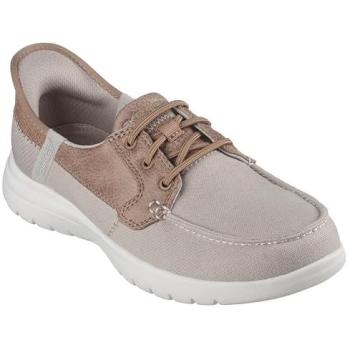 Skechers Femme Slip‑ins On‑the‑Go Flex – Palmilla Shoes Taupe 40 Vegan Lavable
