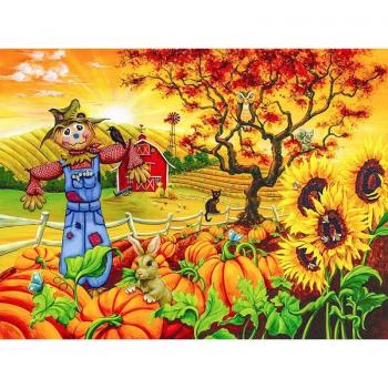 Trèfle d'Automne en Peinture Diamant