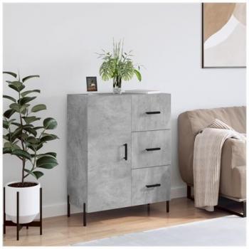 Credenza moderna in legno multistrato grigio cemento