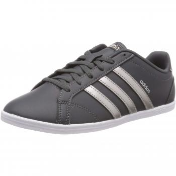 Tenis Coneo QT Adidas, Mujer, Gris y Plateado 38 ⅜ EU