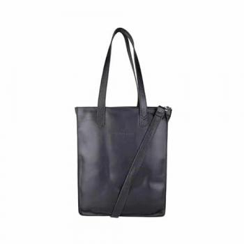 Cowboysbag Buckley Leather Shoulder Bag with Laptop Compartment 32 cm Black
