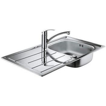 Grifo GROHE 31550SD0, Acero inoxidable, Acabado cepillado