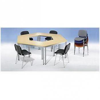 EUROKRAFTbasic Multi-Use Maple Table 700mm Depth