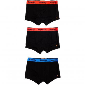 Herrenboxershorts 3er-Set Superdry – Orange/Black Neon, S