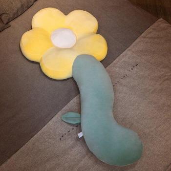 Coussin de chevet en peluche grande fleur 125cm