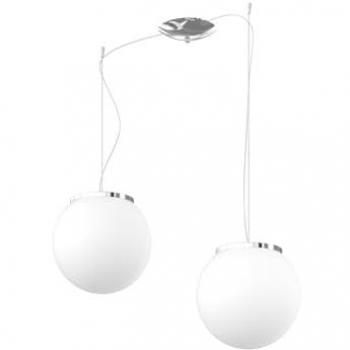 Top Light Mars 25 cm – Sfere in Vetro Bianco a 2 sospensioni