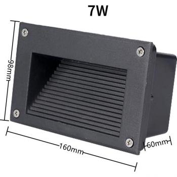 Éclairage LED encastré étanche pour escalier, cour ou intérieur 5 W