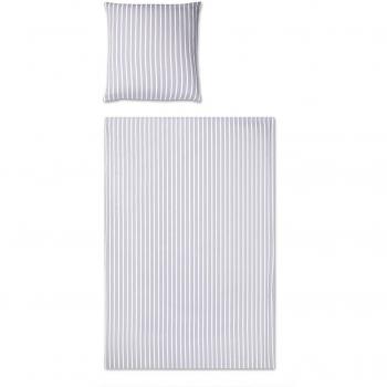 Edgelook Seersucker-Bettdecke – Platin, 135 × 200 cm + 80 × 80 cm