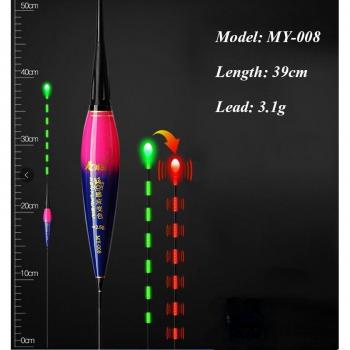 Flotteur lumineux de pêche avec capteur de gravité et batterie CR425