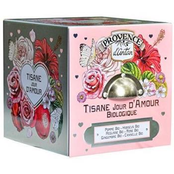 Provence d' Antan Tisane Jour d'Amour Bio Cube Métal 24 sachets