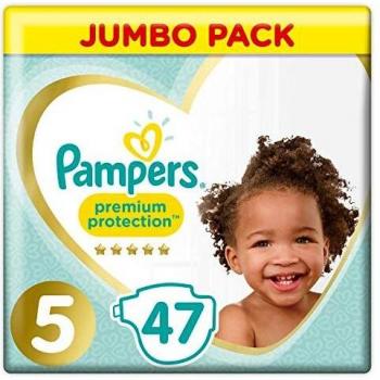 Pampers Premium Protection Baby Pads Size 5, 1 Pack of 47