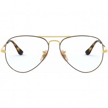 Ray-Ban RX6489 Unisex Pilot Brille in Havana