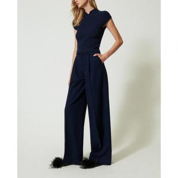 Twinset Women's Wide Leg Trousers