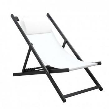 Aluminium Chill2 Pieghevole Inclinabile Bianco-Scuro