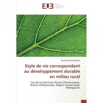 Randriamifidisoa, Nanà: Style de vie correspondant au développement durable en milieu rural
