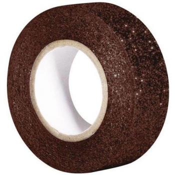Nastro adesivo glitter Rayher 5x15mm Marrone