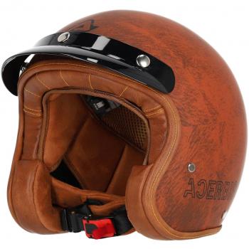 Casco Jet Marrón Acerbis Skodela