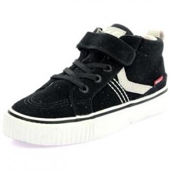 Baskets enfants Kickers Kickslida Cuir Noir Taille 28 EU