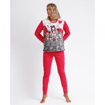 Pyjama long manches femme Santoro London Finding My Way Noir