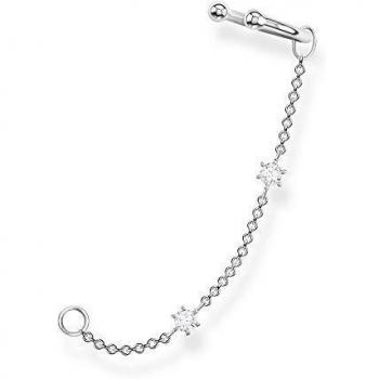 Thomas Sabo Ohrklemme für Frauen – Silber 925 mit weißen Kristallen