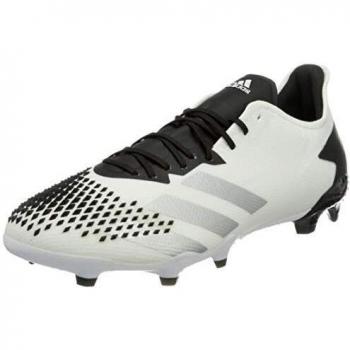 Adidas PREDATOR 20.2 FG Soccer Shoes for Men, Ftwwht Silvmt Cblack, 7 UK