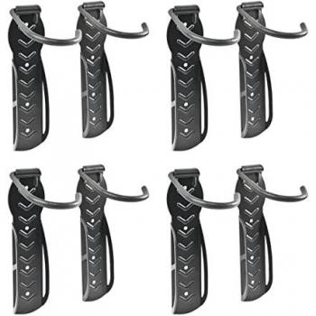 Lot de 8 supports à vélo rangement mural accrocher noir