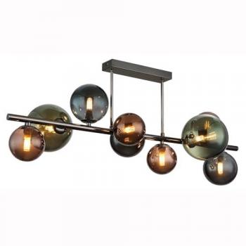 Globo Lighting Plafoniera 9 Fiamme in Bronzo