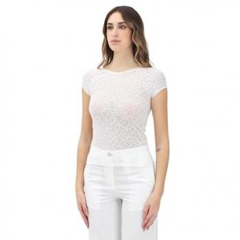 Haut CODY MAGLIA LACE Blanc de Pinko
