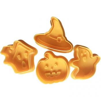 Outils de Pâtisserie : 4 Emporte‑pièces Citrouille Halloween