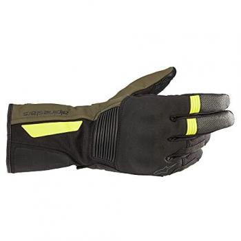 Alpinestars Denali Aerogel Drystar Guantes de Moto Negro-Foresta-Amarillo Fluo