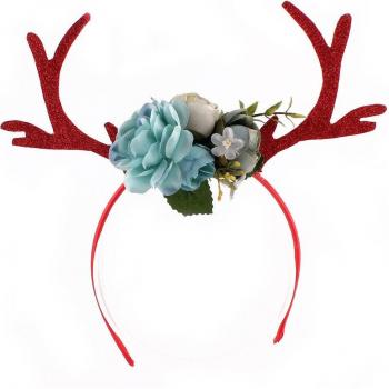 Corne de Cerf Éclatante – Bandeau Femme Noël