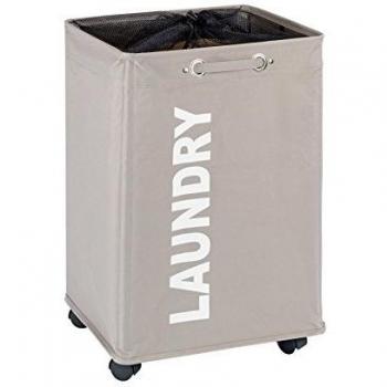 WENKO Wäschekorb Quadro, 79 Liter, mit Tragegriffen