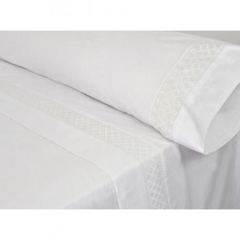 Sábanas de Cama 180 Pierre Cardin Elisa en Blanco
