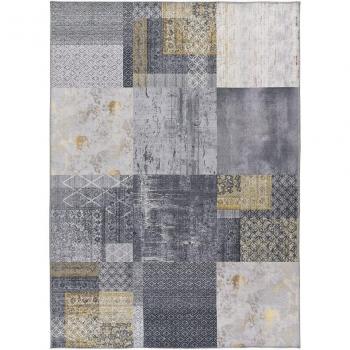 Tapis abstrait lavable NEILA 00 gris Atticgo 120x170 cm