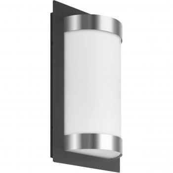 Eisen‑Graphit Wandleuchte 75 W LCD – Opalglas E27