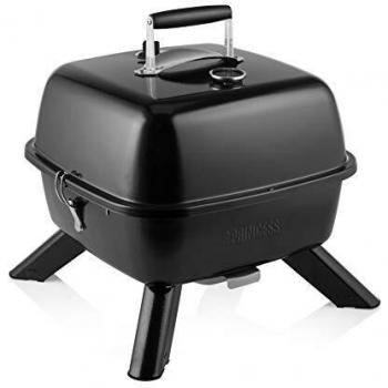 Princess 112256 barbecue ibrido portatile elettrico e a carbonella 2000w
