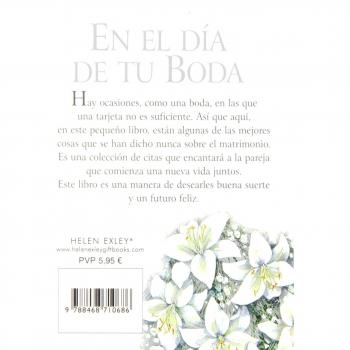 En el día de tu boda (Tapa blanda).