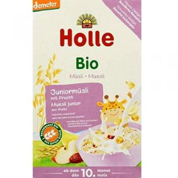 Holle Bio Muesli Frutas para Bebés +10M, 250 g