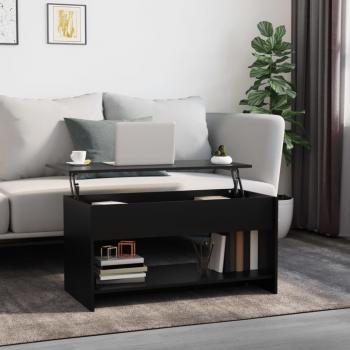 VidaXL Contemporary Black Coffee Table 102x50x52.5 cm